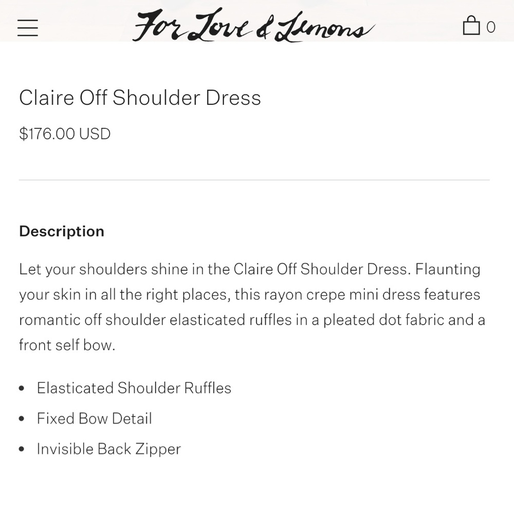 For Love & Lemons • LBD - Picture 8 of 8